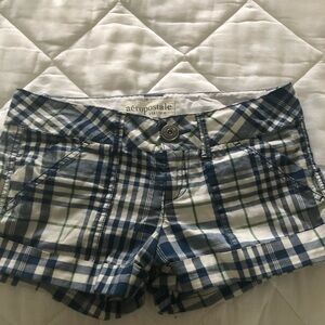 Y2K aéropostale Blue Plaid Women’s Shorts